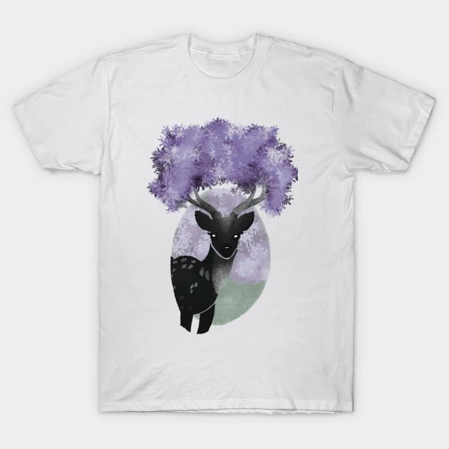 doe a treedeer T-Shirt by Oddellie